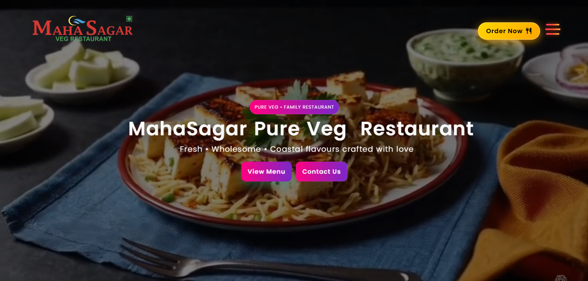 Mahasagar Veg Restaurant - Pure Veg Family Restaurant in Charkop, Mumbai