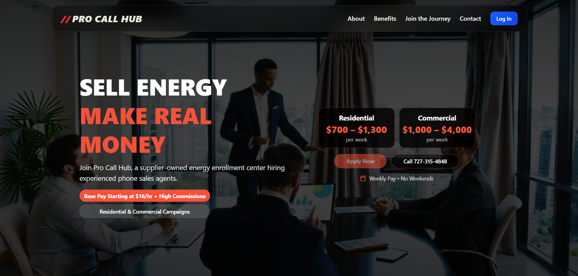 ProCallHub - Energy Sales Agent Recruitment